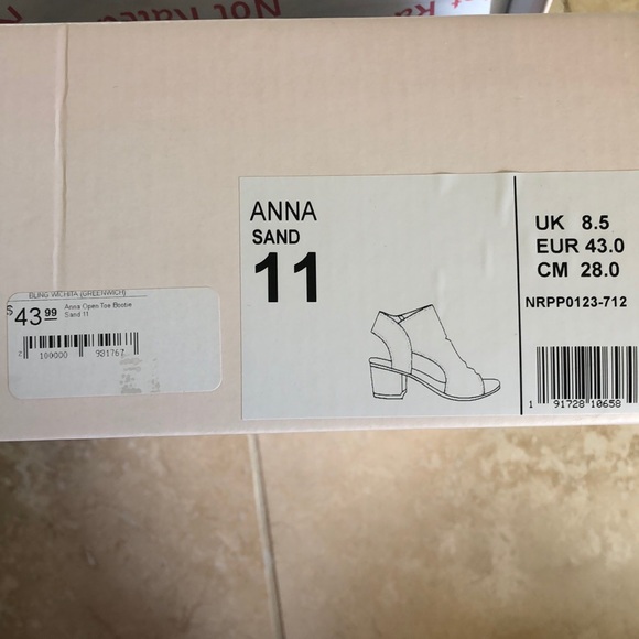 Not Rated Anna Open Toe Bootie - Sand - Picture 7 of 7